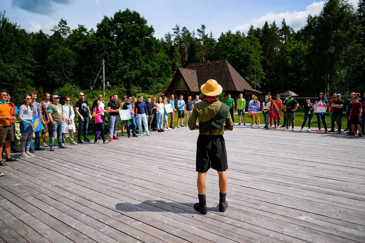 построение скаутов на тимбилдинг