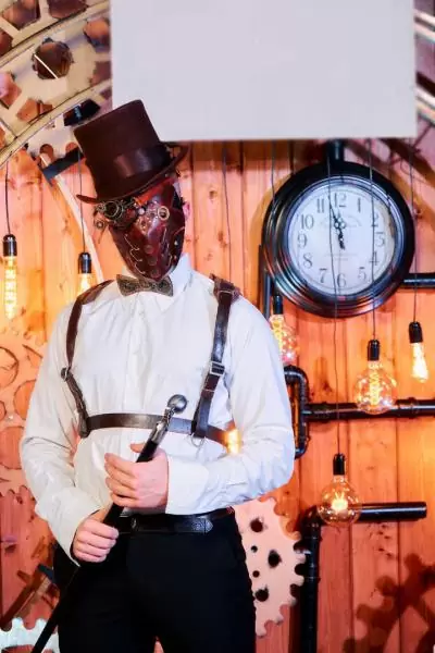 Аниматор стимпанк на фотозоне