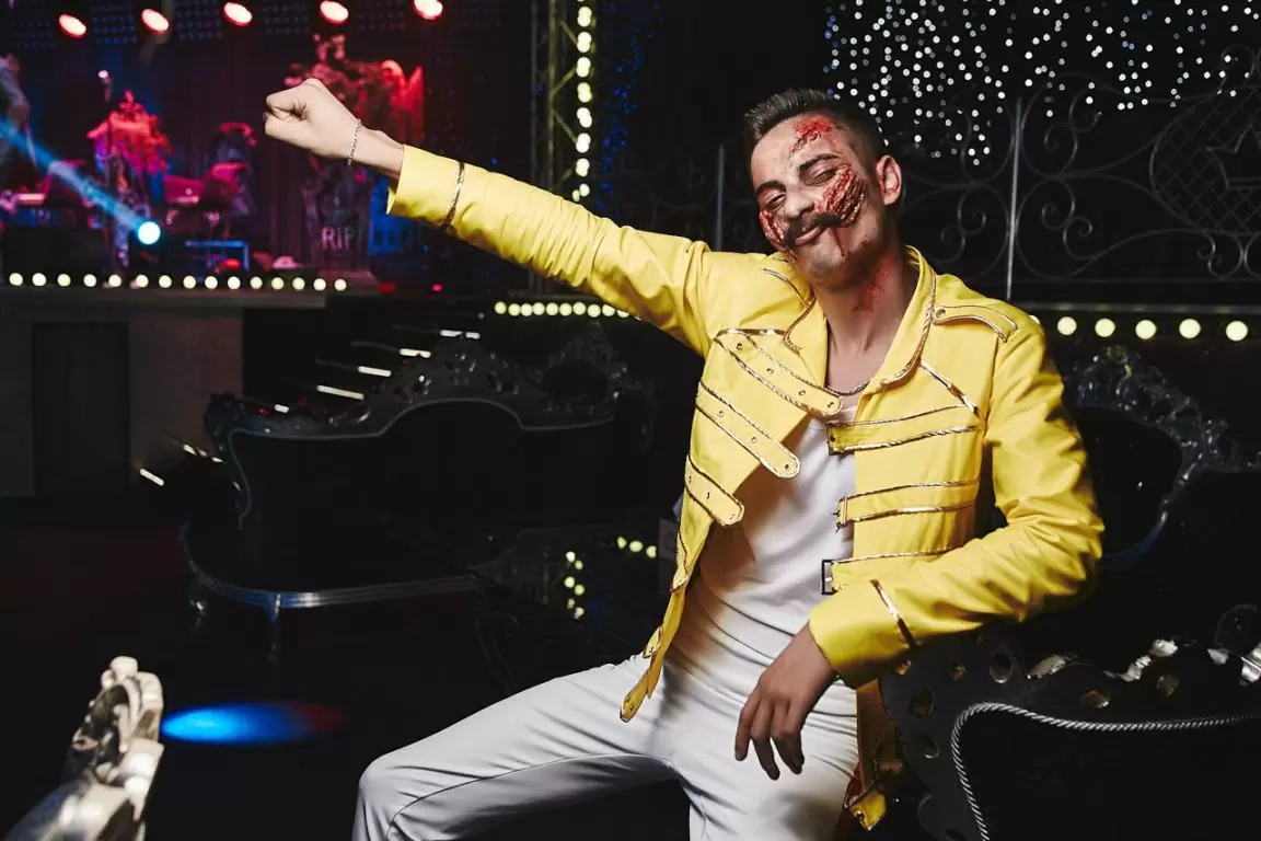 Аниматоры Зомби Фредди Меркьюри на Хэллоуин 2020 Минск