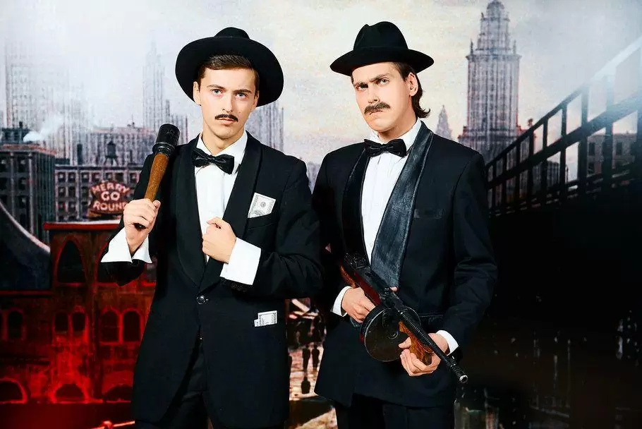 костюм мафия Чикаго гангстер