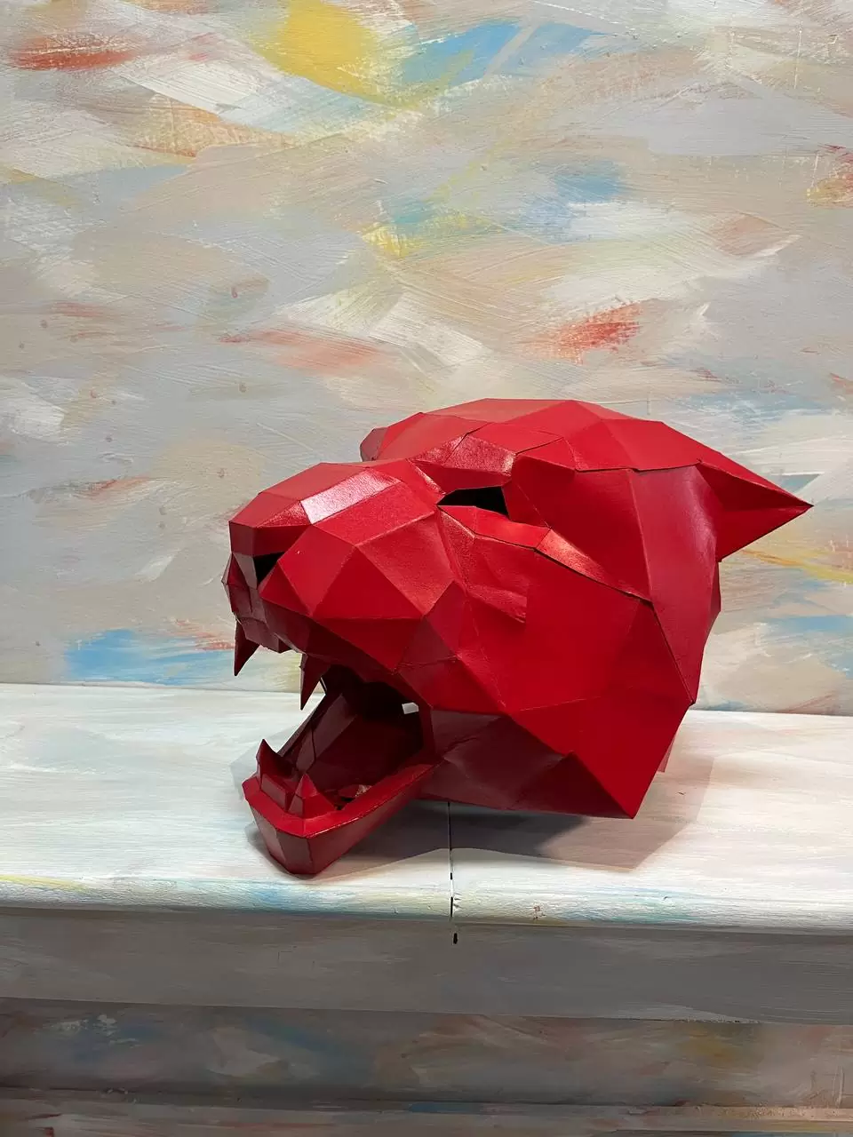 Маска тигр полигональная аренда